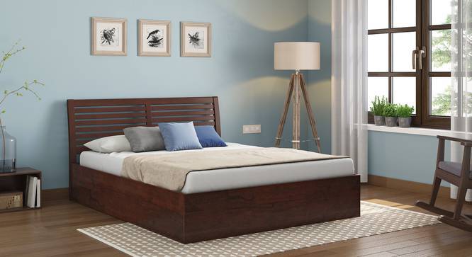 Vermont Storage Bed Solid Wood, Complete Queen Size Bed
