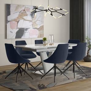 Small 6 seater hotsell dining table set