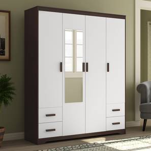Cupboards Upto 25 Off On Cupboards Buy Latest Cupboards Online Urban Ladder Simple single bed for individuals. miller 4 door wardrobe 4 drawer configuration smoked walnut finish