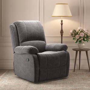 Furgle Reclining Chair,Push Back Recliner Chair Adjustable Highback Sofa,Armchair Seat for Living Room Lounge Bedroom Grey 