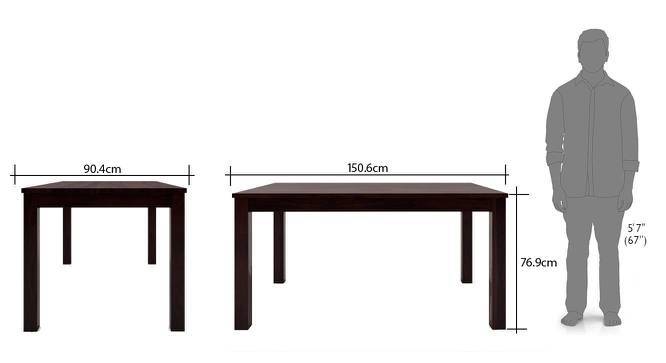 Size of four online seater dining table