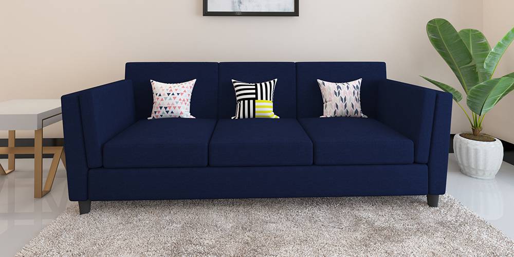 Dark top blue sofa
