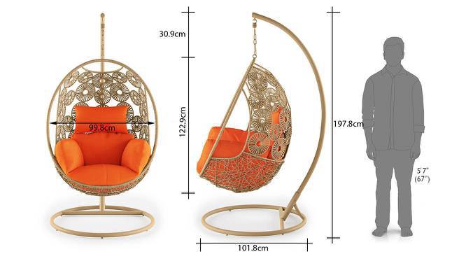 Swing chair with stand deals