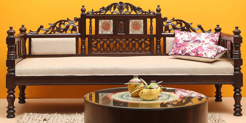 Urban ladder online wooden sofa