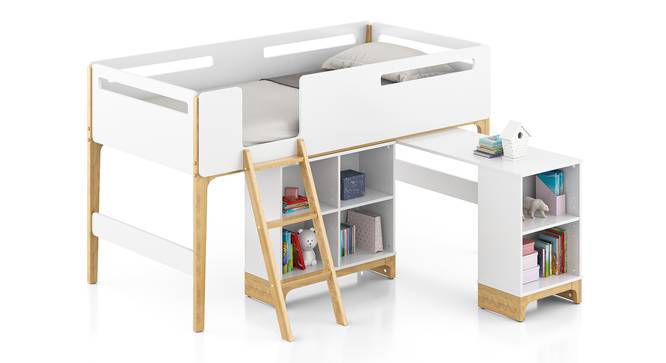 Galloo Loft Bed With Study Urban Ladder, Solid Wood Loft Bed With Desk And Drawers