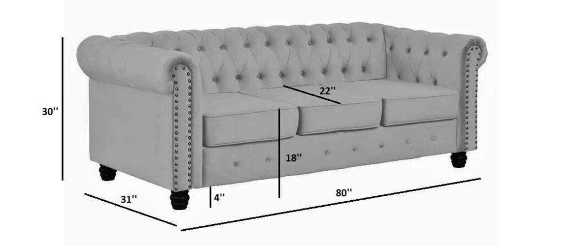 Urban ladder store chesterfield sofa