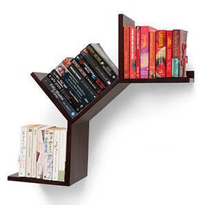 Wall Shelves Kitchen Racks Online Wooden Mounted Designs Tolem Wall Shelf Mahogany Finish By Urban Ladder