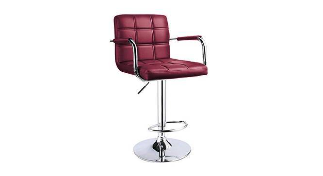 Maroon bar store stools