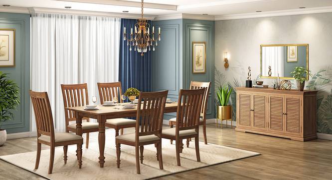 Natural teak dining top table