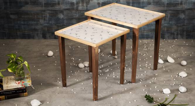 Seagull Solid Wood Nested End Table Set of 2 Urban Ladder