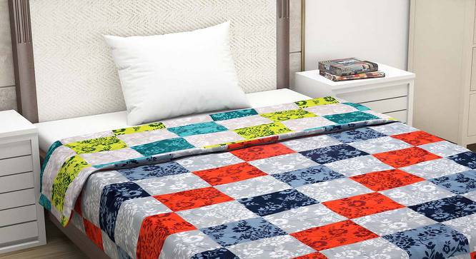 Noa Red Abstract Microfiber Single Size Comforter Urban Ladder