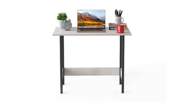 Gustowe Free Standing Engineered Wood Study Table in White Finish