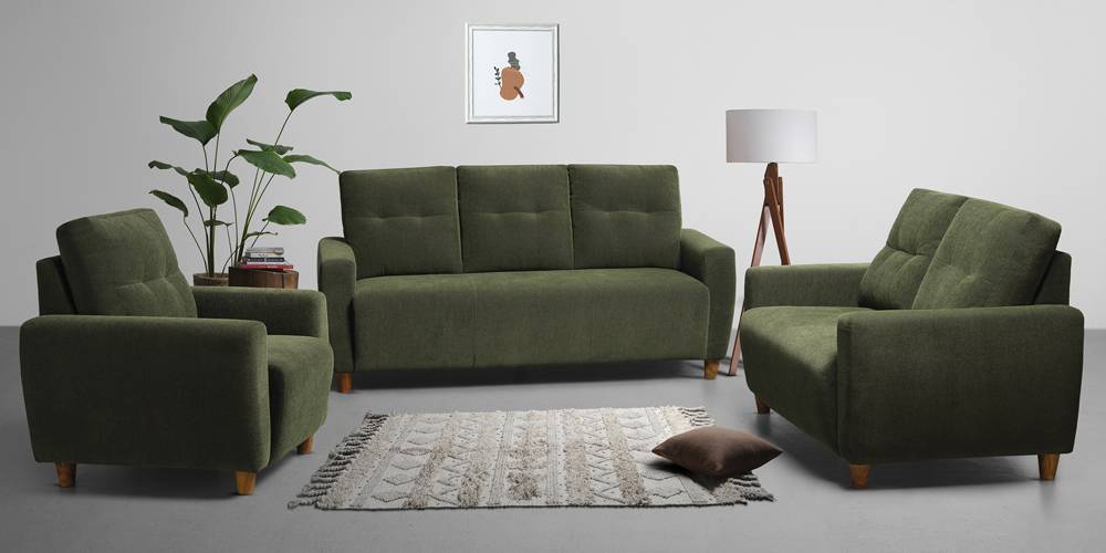 Avocado green couch sale