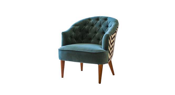 Mary Accent Chair Green Green Natural Finish