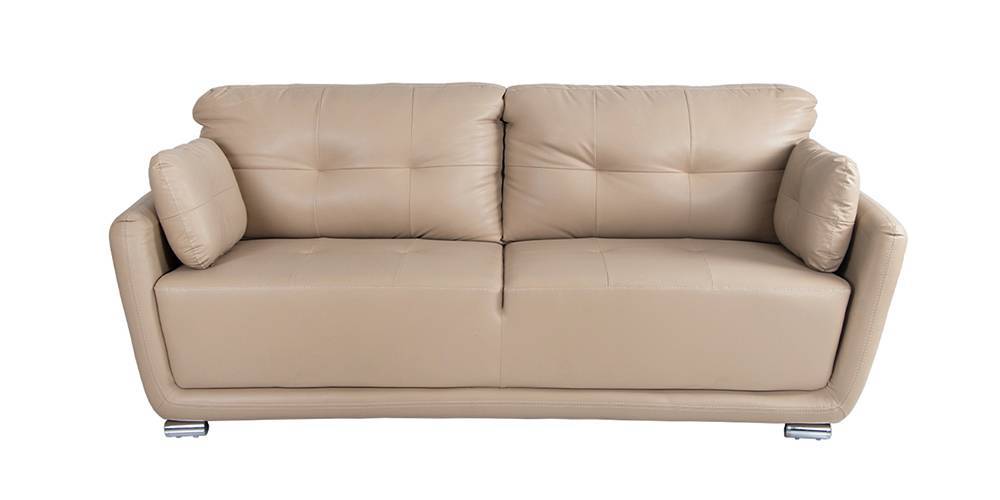 Davion Leatherette Sofa Beige Urban Ladder