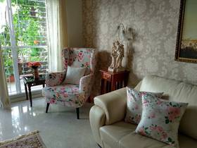 "The Genoa wing chair, provides a cosy nook in our living room. The flower pattern is perfect for the corner close to our sit out with greenery.. We're loving this floral freshness " - #ULStory by Anindya via Facebook